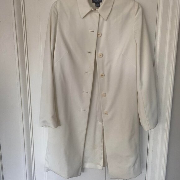 Anne Taylor White Peacoat - Picture 4 of 4